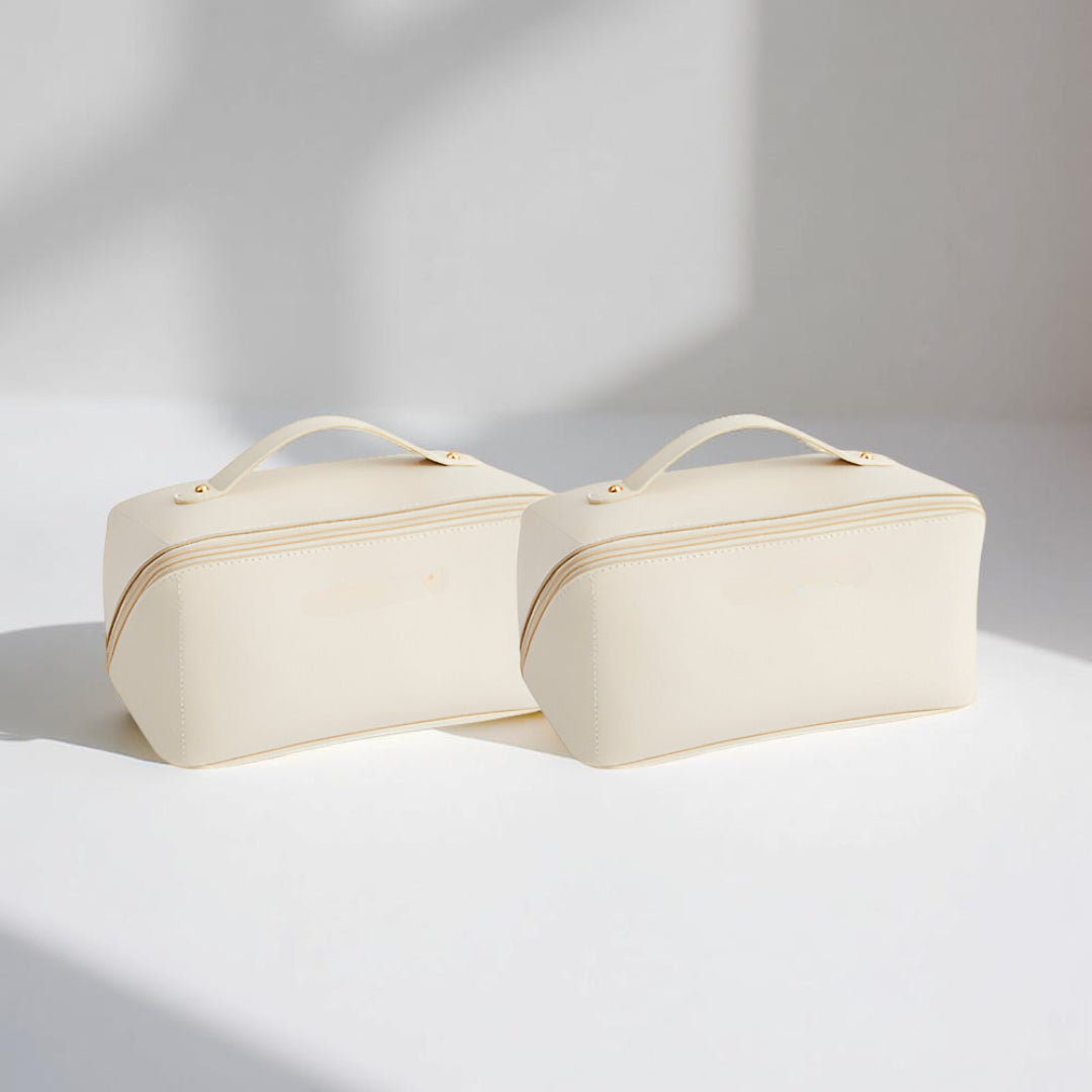 Makeup Tas Reisgrootte Grote Opbergtas PU Leer