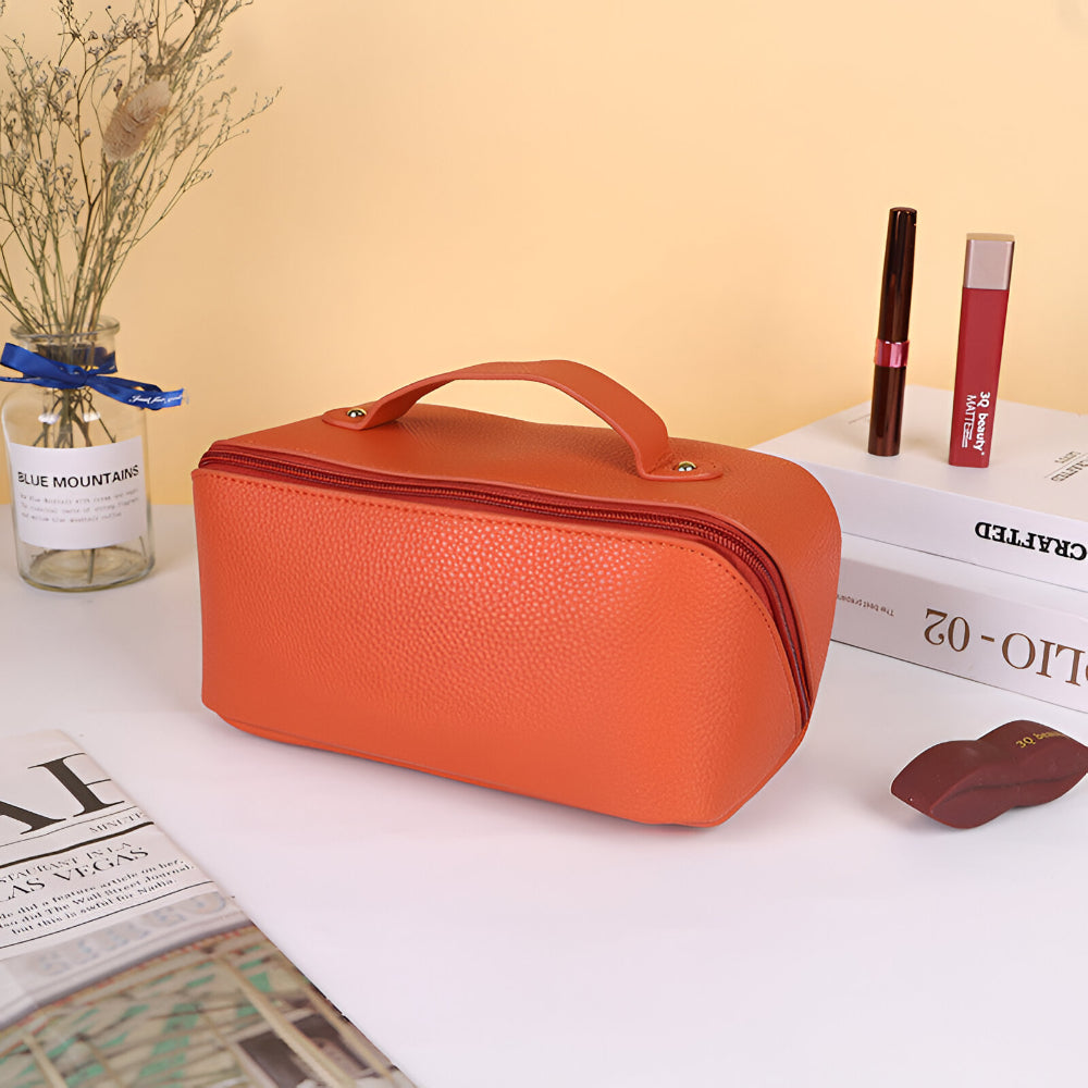 Makeup Tas Reisgrootte Grote Opbergtas PU Leer