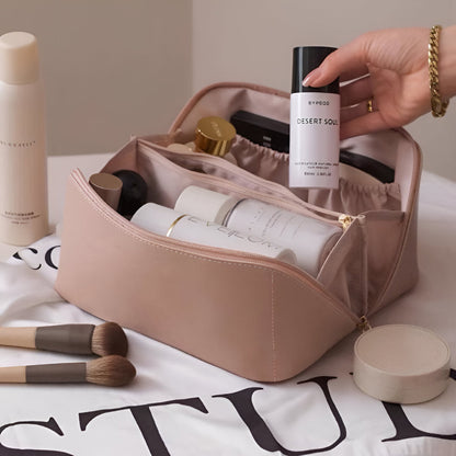 Makeup Tas Reisgrootte Grote Opbergtas PU Leer