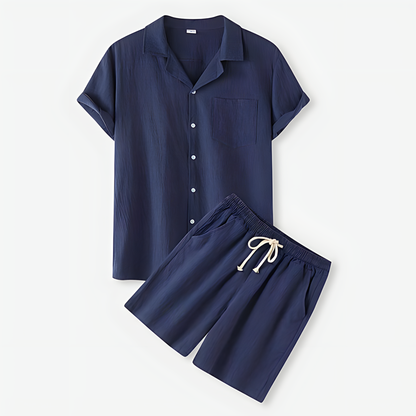 Thiago™ – Heren Zomerset 2-Delig Ademend & Comfortabel Linnen-2