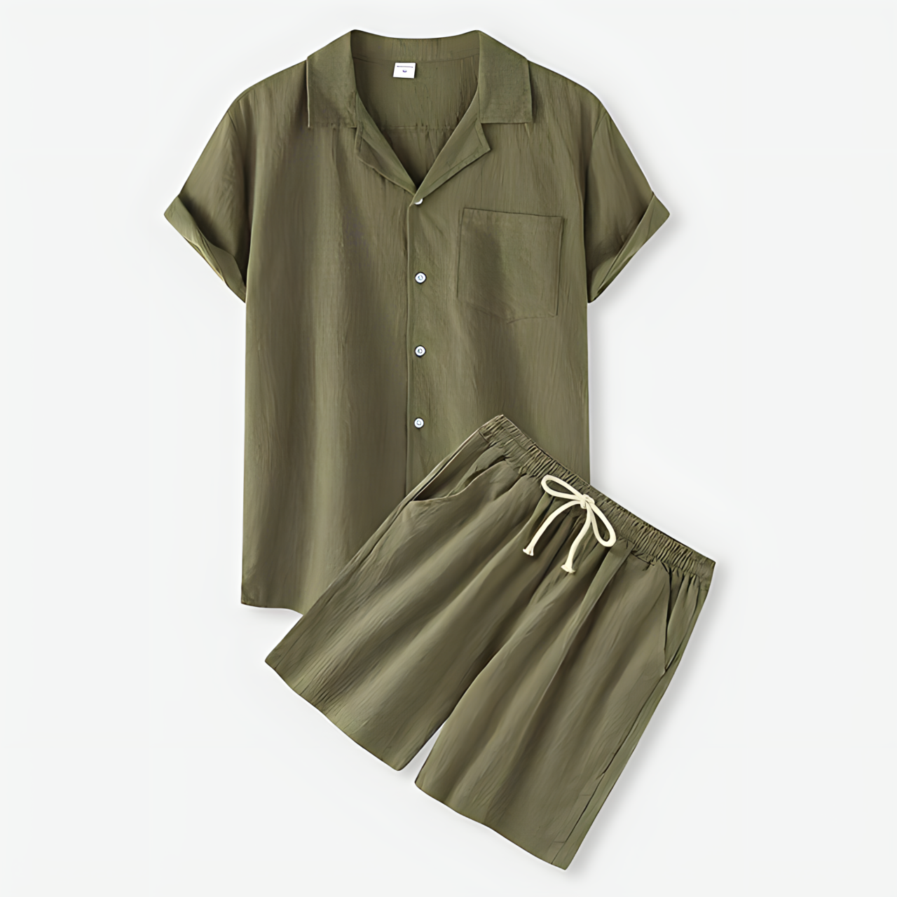 Thiago™ – Heren Zomerset 2-Delig Ademend & Comfortabel Linnen-4