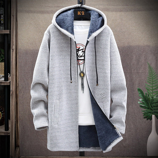 Warme Hoodie voor Mannen met Dikke Fleece en Capuchon - Velinix
