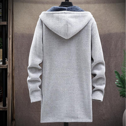 Warme Hoodie voor Mannen met Dikke Fleece en Capuchon