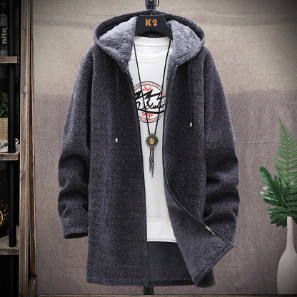 Warme Hoodie voor Mannen met Dikke Fleece en Capuchon