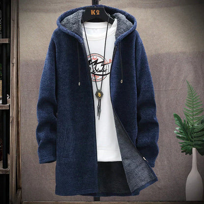 Warme Hoodie voor Mannen met Dikke Fleece en Capuchon