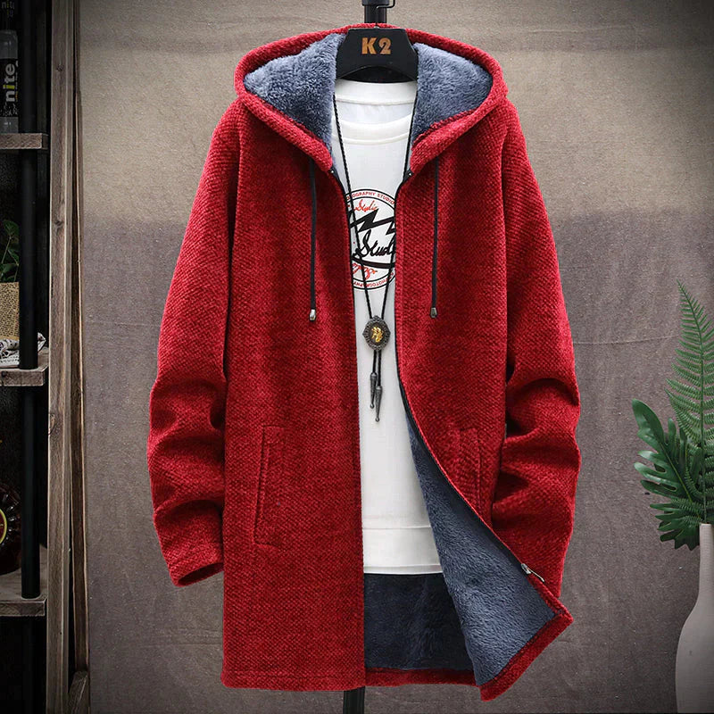 Warme Hoodie voor Mannen met Dikke Fleece en Capuchon