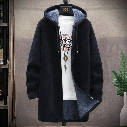 Warme Hoodie voor Mannen met Dikke Fleece en Capuchon