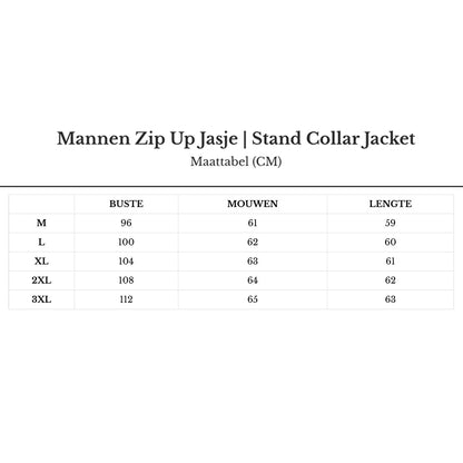 Mannen Zip Up Jasje Met Rechte Kraag