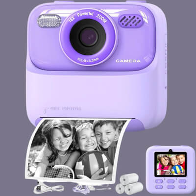 Marcherelle™ – 1080P Dual Lens Instant Camera voor kinderen 0