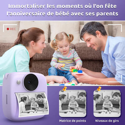 Marcherelle™ – 1080p instant kindercamera met 32GB kaart inbegrepen 6
