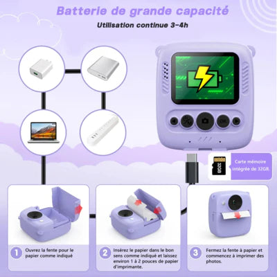 Marcherelle™ – 1080p instant kindercamera met 32GB kaart inbegrepen 7