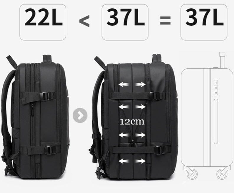 Marcherelle™ – 17 inch uitbreidbare en waterdichte handbagagerugzak 3