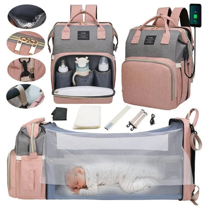Marcherelle™ – 3-in-1 luiertas met geïntegreerd babybedje 5