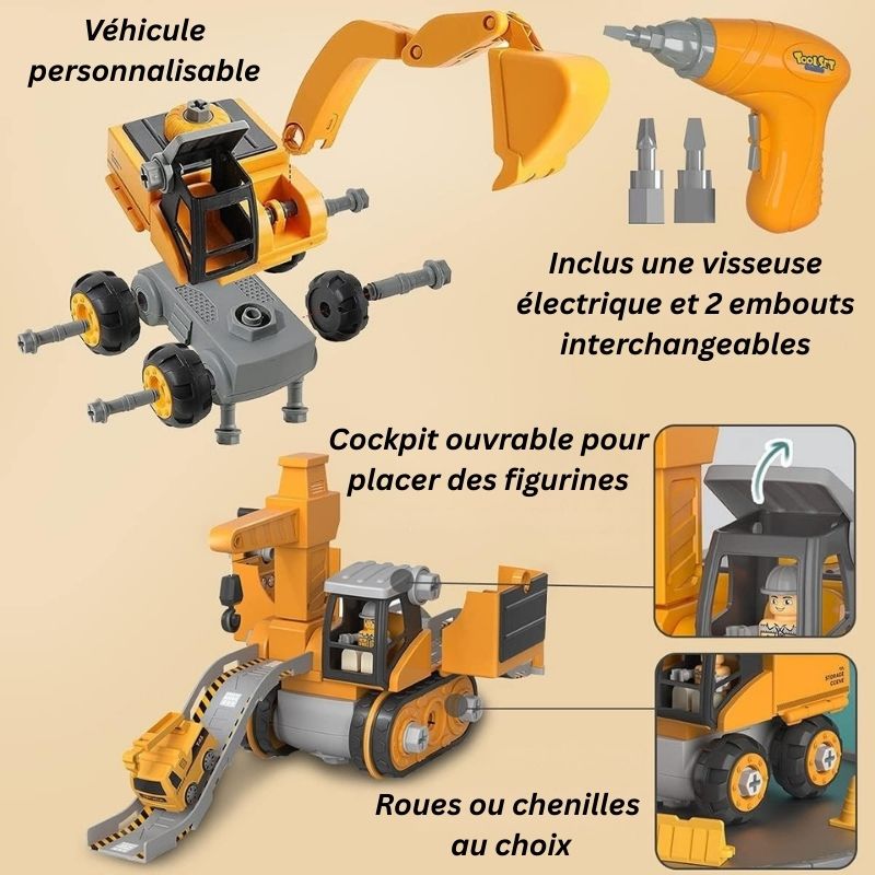 Marcherelle™ – 4-in-1 educatieve bouwtruck voor kinderen 7