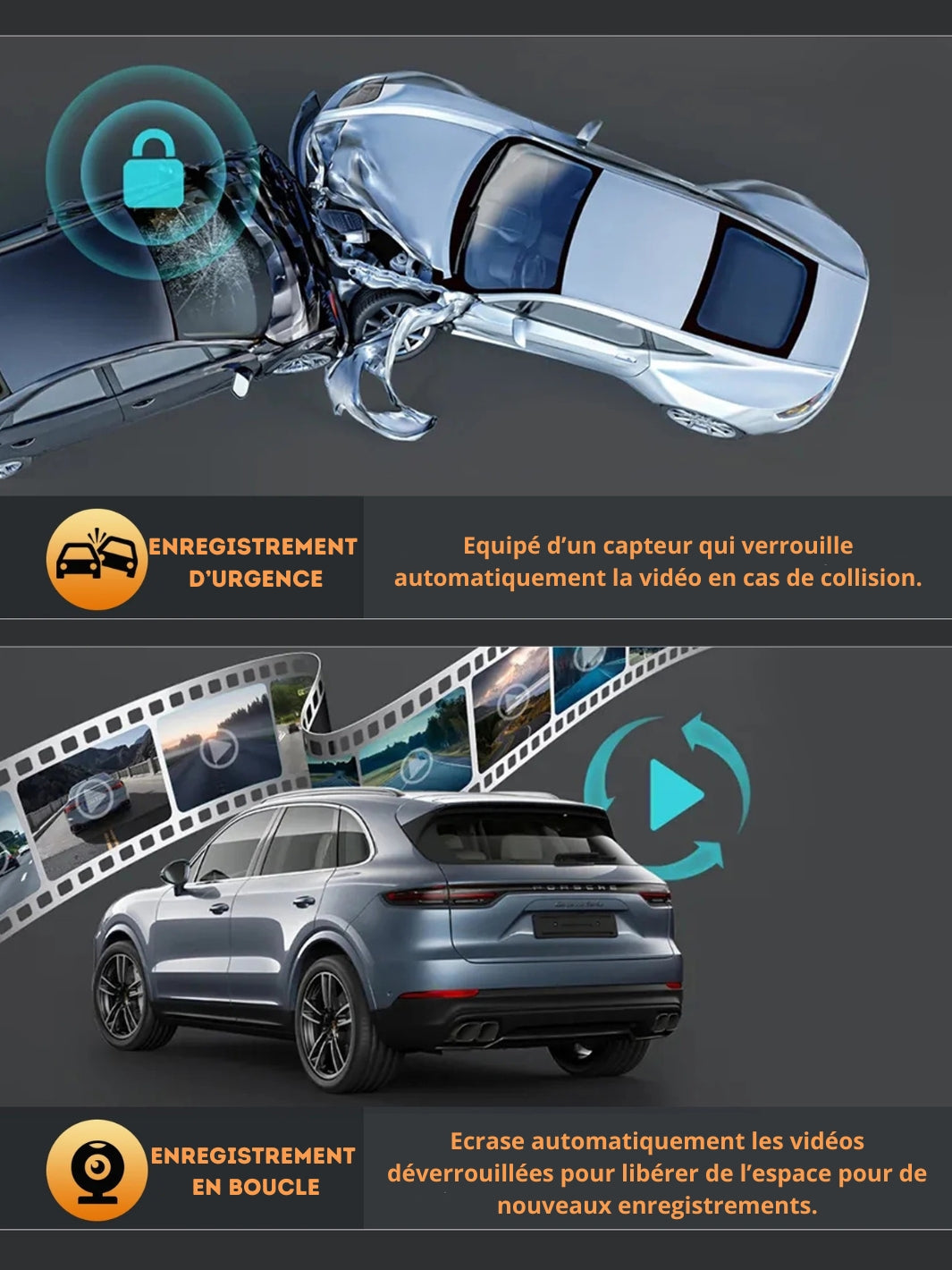 Marcherelle™ – 4K-autodashcam – nachtzicht, wifi en 24-uurs parkeren 3