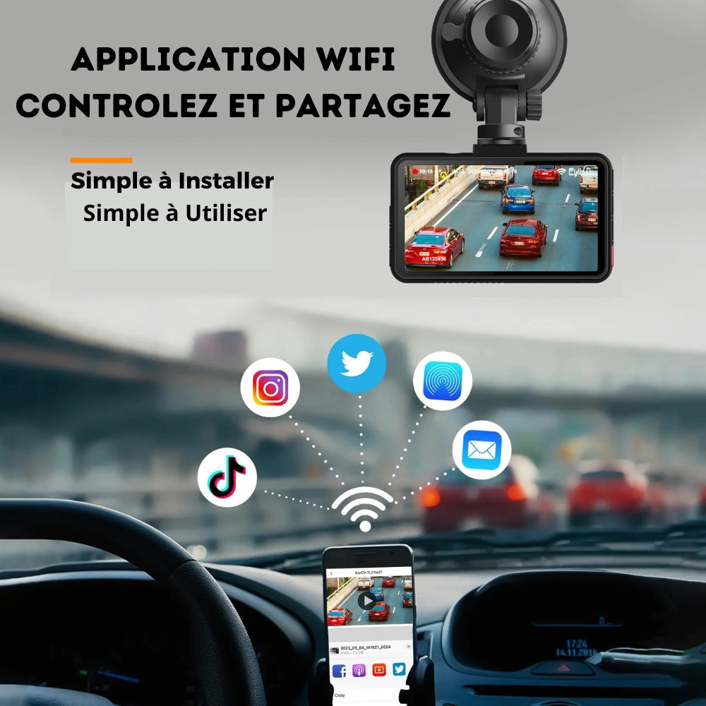 Marcherelle™ – 4K-autodashcam – nachtzicht, wifi en 24-uurs parkeren 4