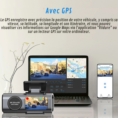 Marcherelle™ – 4K Ultra HD auto-dashcam met ingebouwde GPS 5