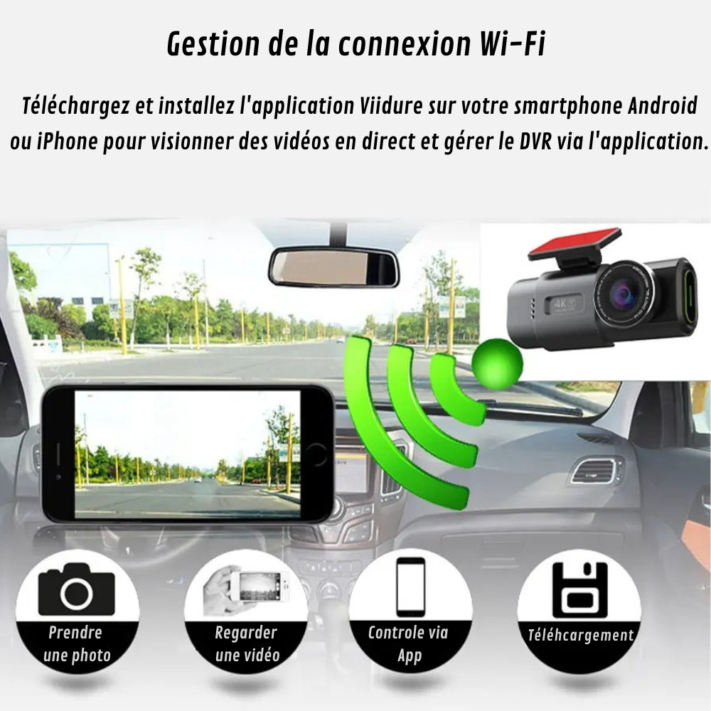 Marcherelle™ – 4K Ultra HD auto-dashcam met ingebouwde GPS 6
