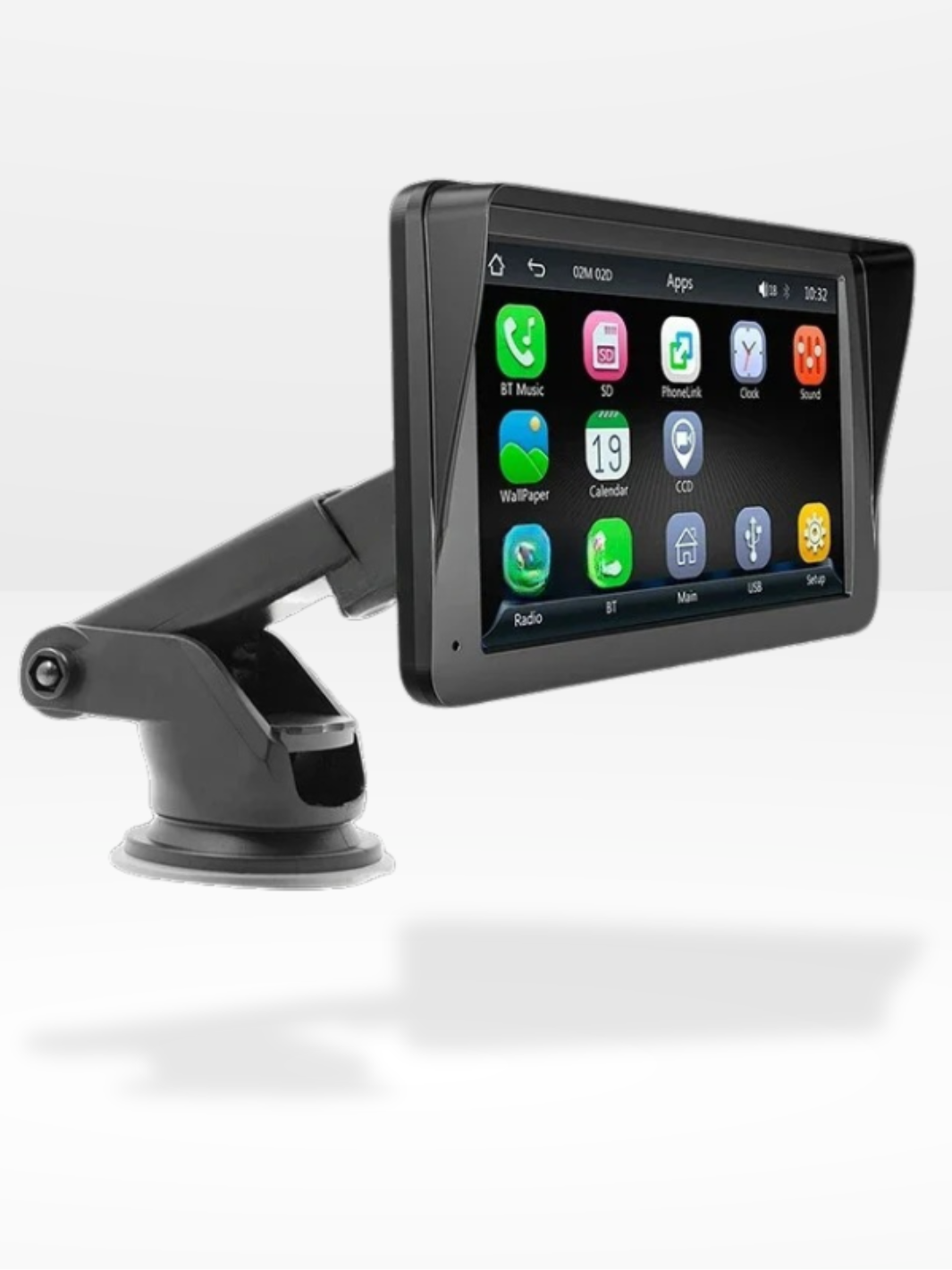 Marcherelle™ – 7” draadloos CarPlay-scherm met achteruitrijcamera 1