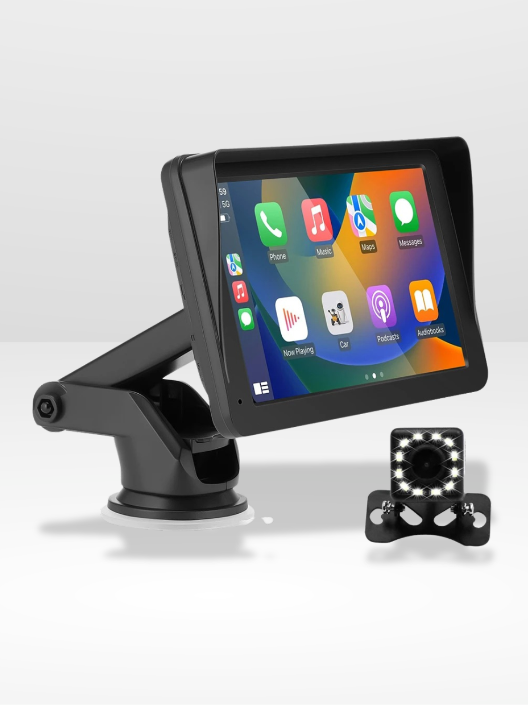Marcherelle™ – 7” draadloos CarPlay-scherm met achteruitrijcamera 4