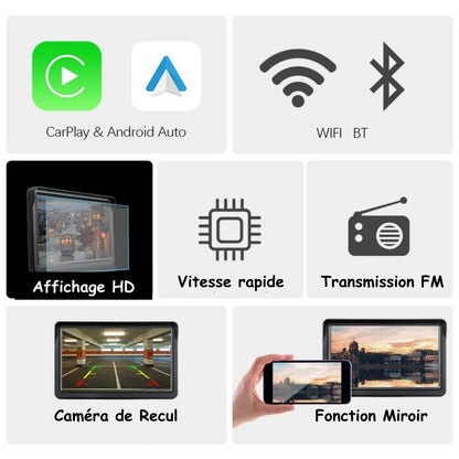 Marcherelle™ – 7” draadloos CarPlay-scherm met achteruitrijcamera 7