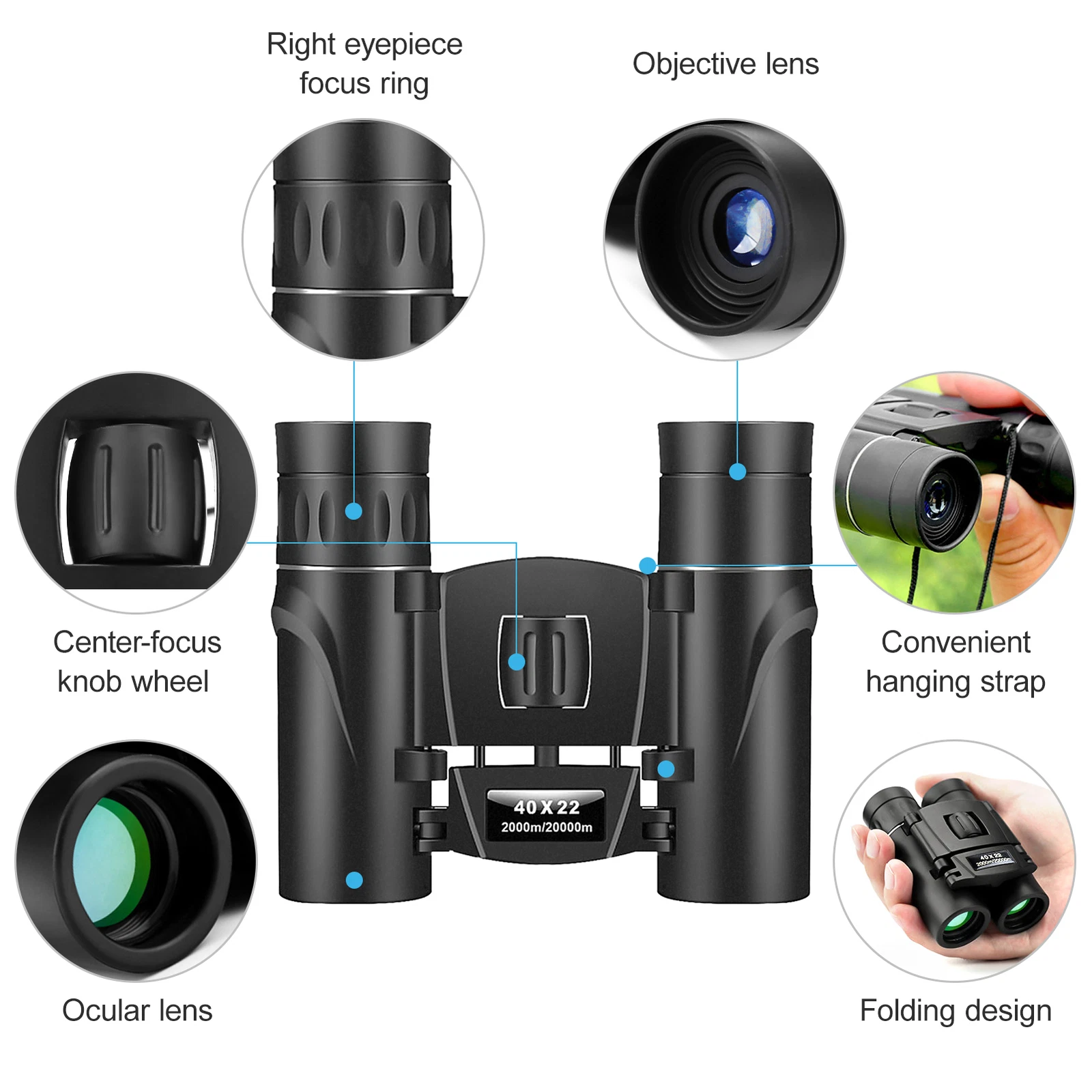 Marcherelle™ – 8x compacte verrekijker met high-definition lenzen 6