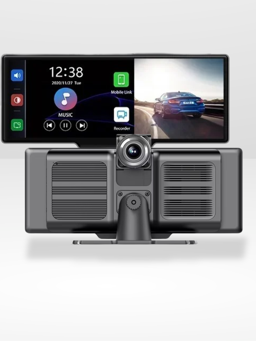 Marcherelle™ – Draadloos CarPlay-scherm met geïntegreerde 4K-dashcam 5