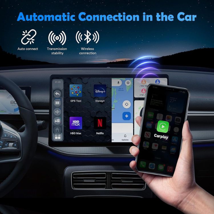 Marcherelle™ – Draadloze CarPlay-adapter compatibel met iOS en Android 3
