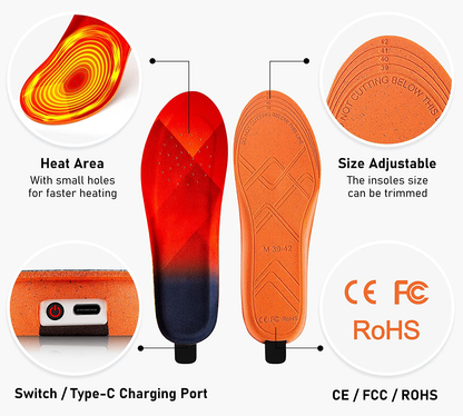 Marcherelle™ – Draadloze oplaadbare verwarmde inlegzolen 6
