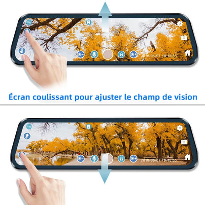 Marcherelle™ – Full HD-auto-dashcam-achteruitkijkspiegel – 10 inch touchscreen en nachtzicht 3