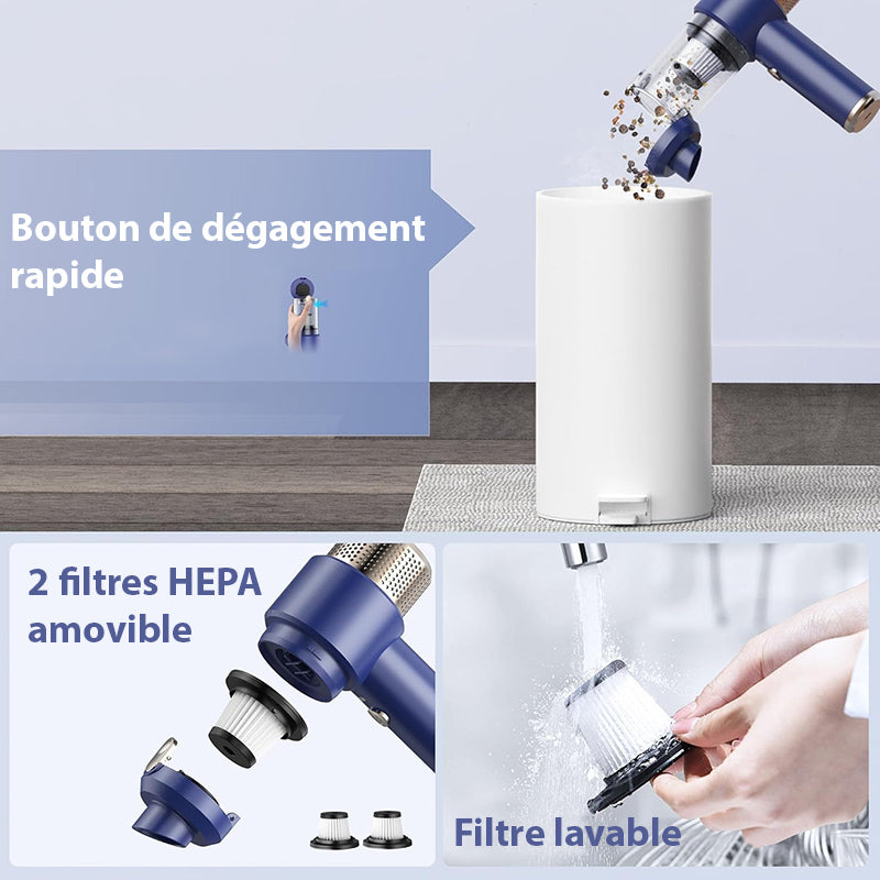 Marcherelle™ – Krachtige en efficiënte draadloze autostofzuiger 6