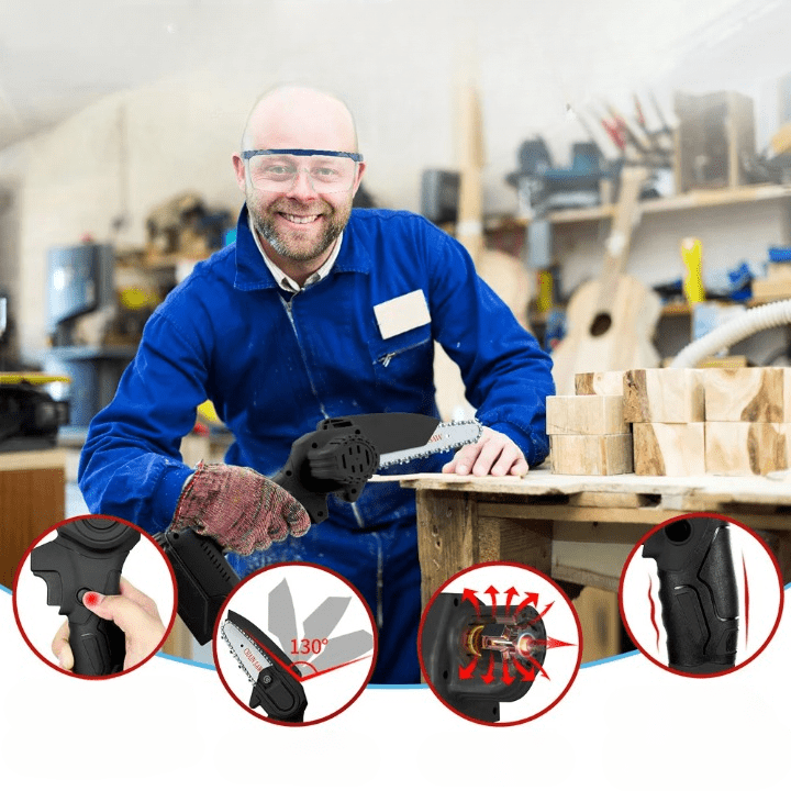 Marcherelle™ – Premium snoerloze professionele mini-elektrische kettingzaag (+ gratis accu) 2