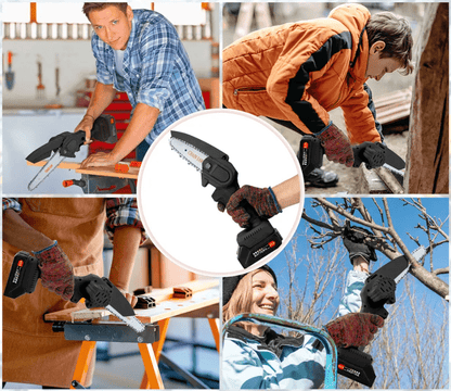 Marcherelle™ – Premium snoerloze professionele mini-elektrische kettingzaag (+ gratis accu) 3