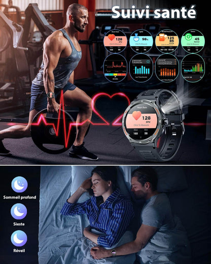 Marcherelle™ – Smartwatch voor heren met HD-scherm en ingebouwd kompas 3