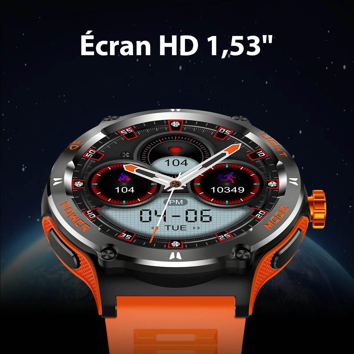 Marcherelle™ – Smartwatch voor heren met HD-scherm en ingebouwd kompas 5