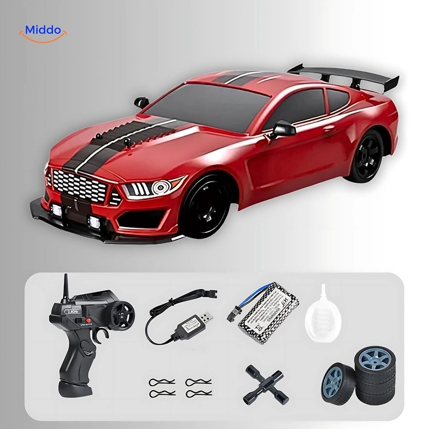 Marcherelle™ – Snelle 4WD RC-auto met snel- en nauwkeurig opladen 0