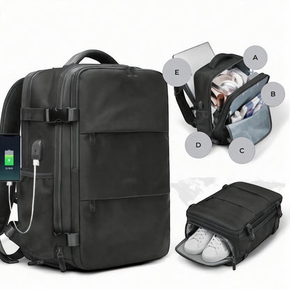 Marcherelle™ – Unisex rugzak, grote inhoud 25L, waterdicht 4