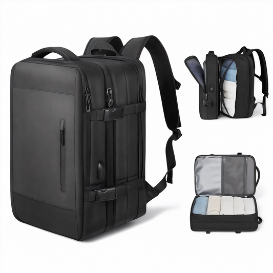 Marcherelle™ – Unisex waterdichte rugzak 40L, ideaal voor reizen 0