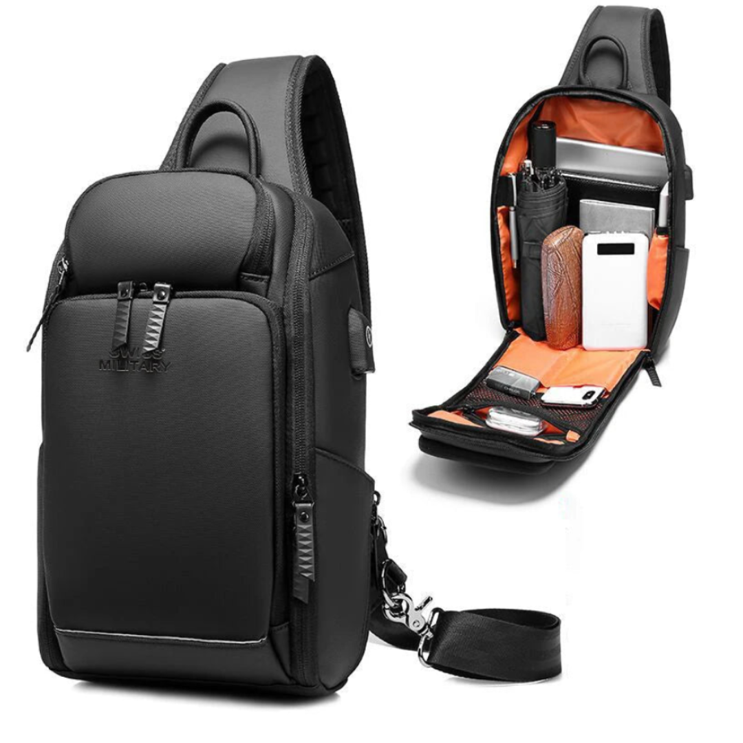 Marcherelle™ – Waterdichte antidiefstal schoudertas met verborgen USB-poort 4