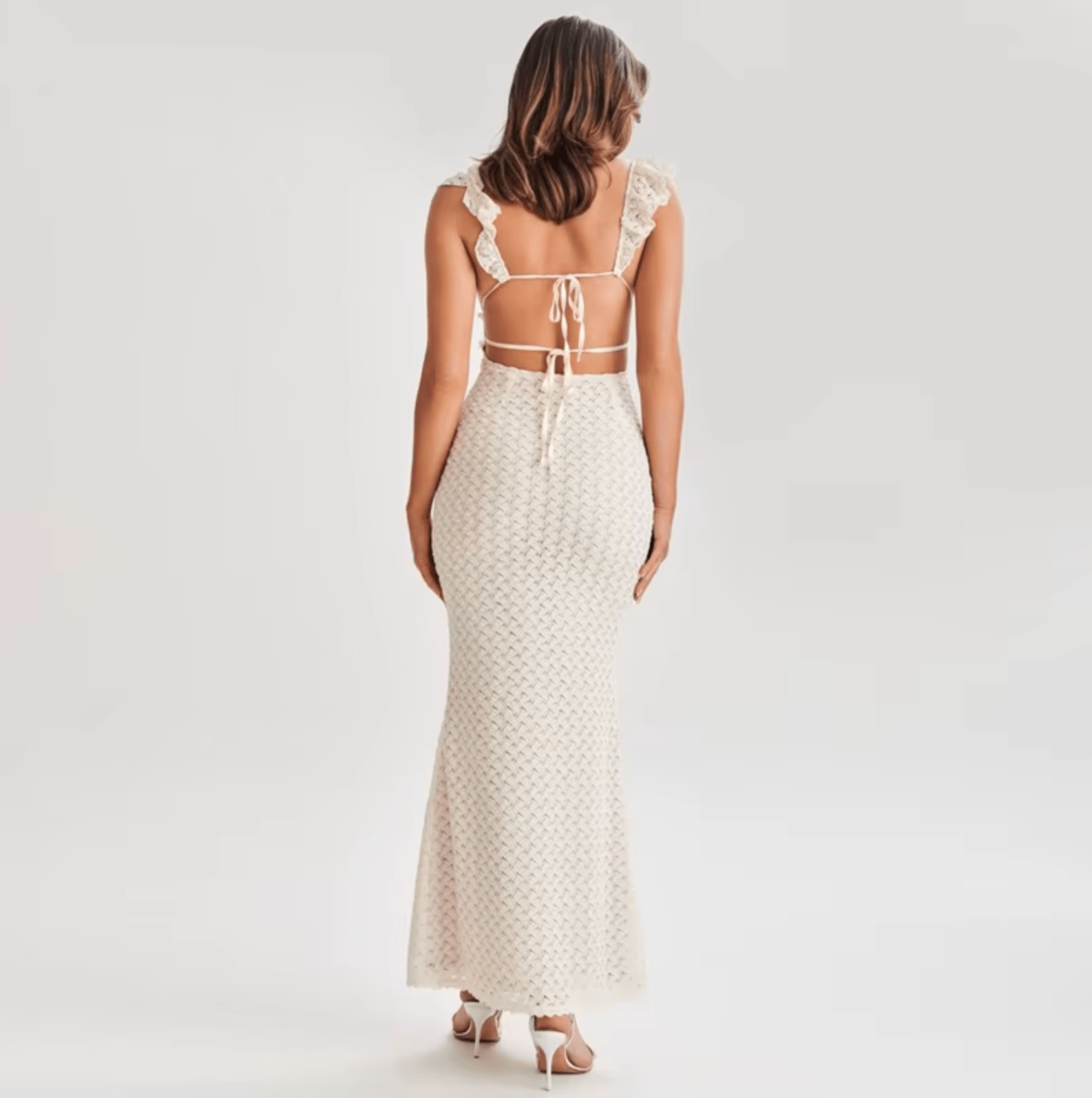Marianne™ – Dames Maxi Jurk met Open Rug en Ademend Comfort voor de Zomer