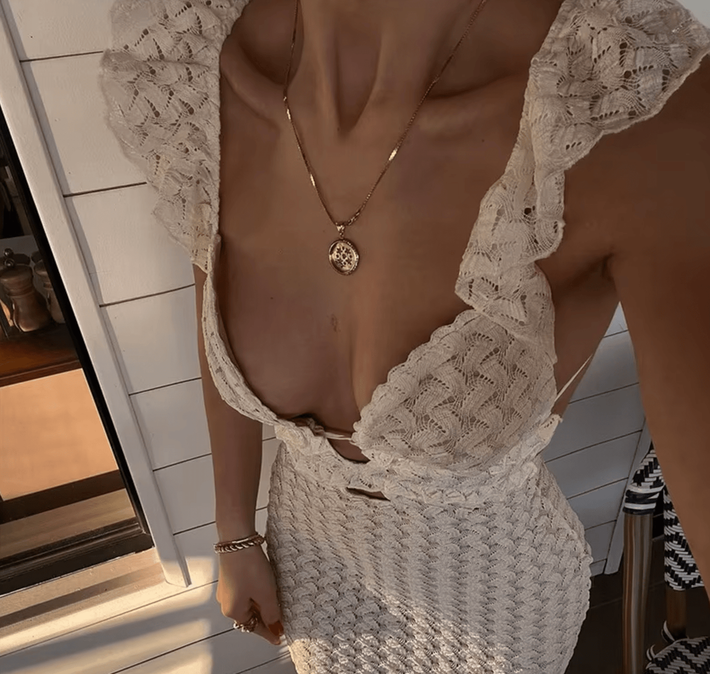 Marianne™ – Dames Maxi Jurk met Open Rug en Ademend Comfort voor de Zomer