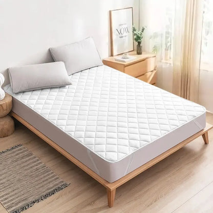 Matratzenschoner aus 100 % Polyester, waschbar, elastisch, für alle Matratzenarten 6