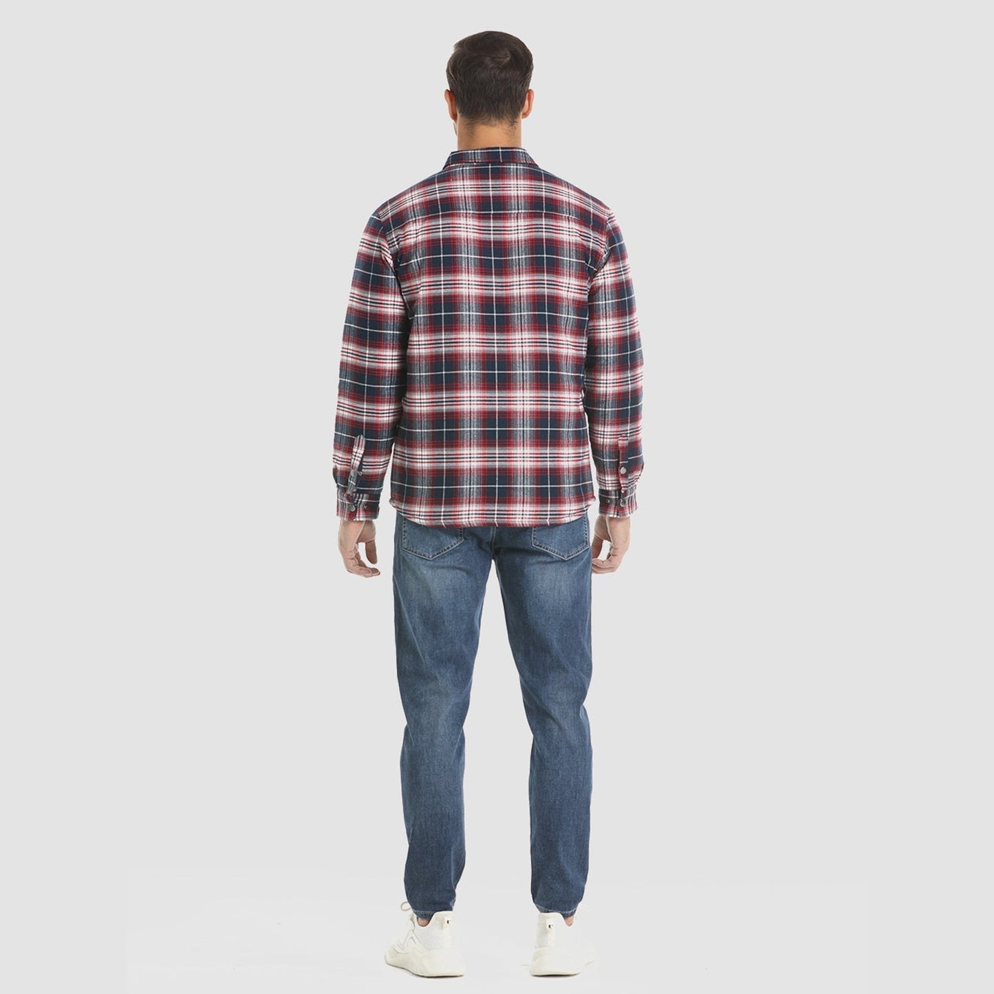 Heren Flanellen Overhemd Jas Warm en Comfortabel