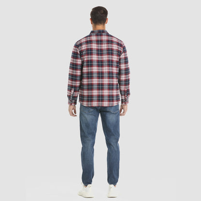 Heren Flanellen Overhemd Jas Warm en Comfortabel