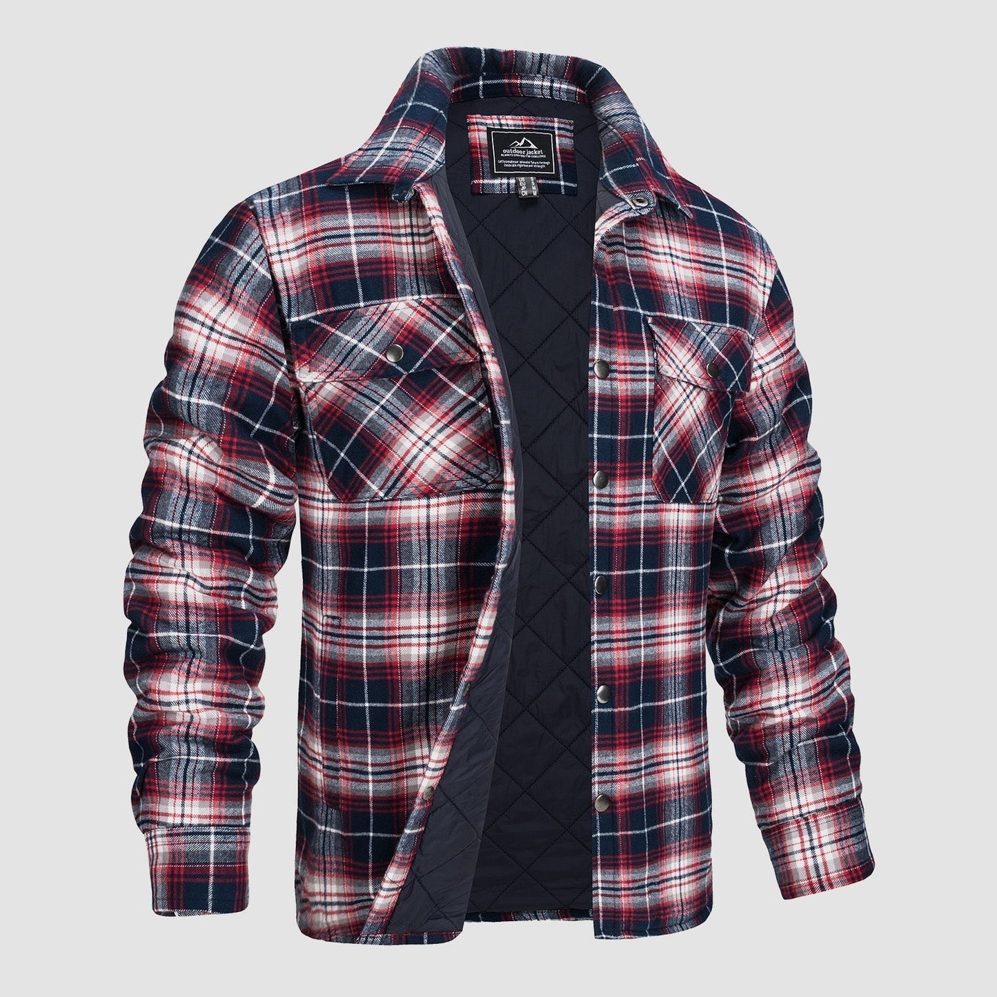 Heren Flanellen Overhemd Jas Warm en Comfortabel