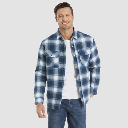 Heren Flanellen Overhemd Jas Warm en Comfortabel