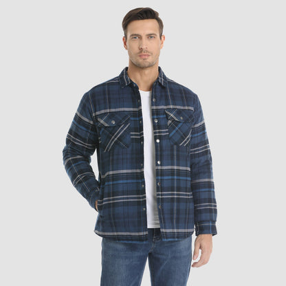Heren Flanellen Overhemd Jas Warm en Comfortabel