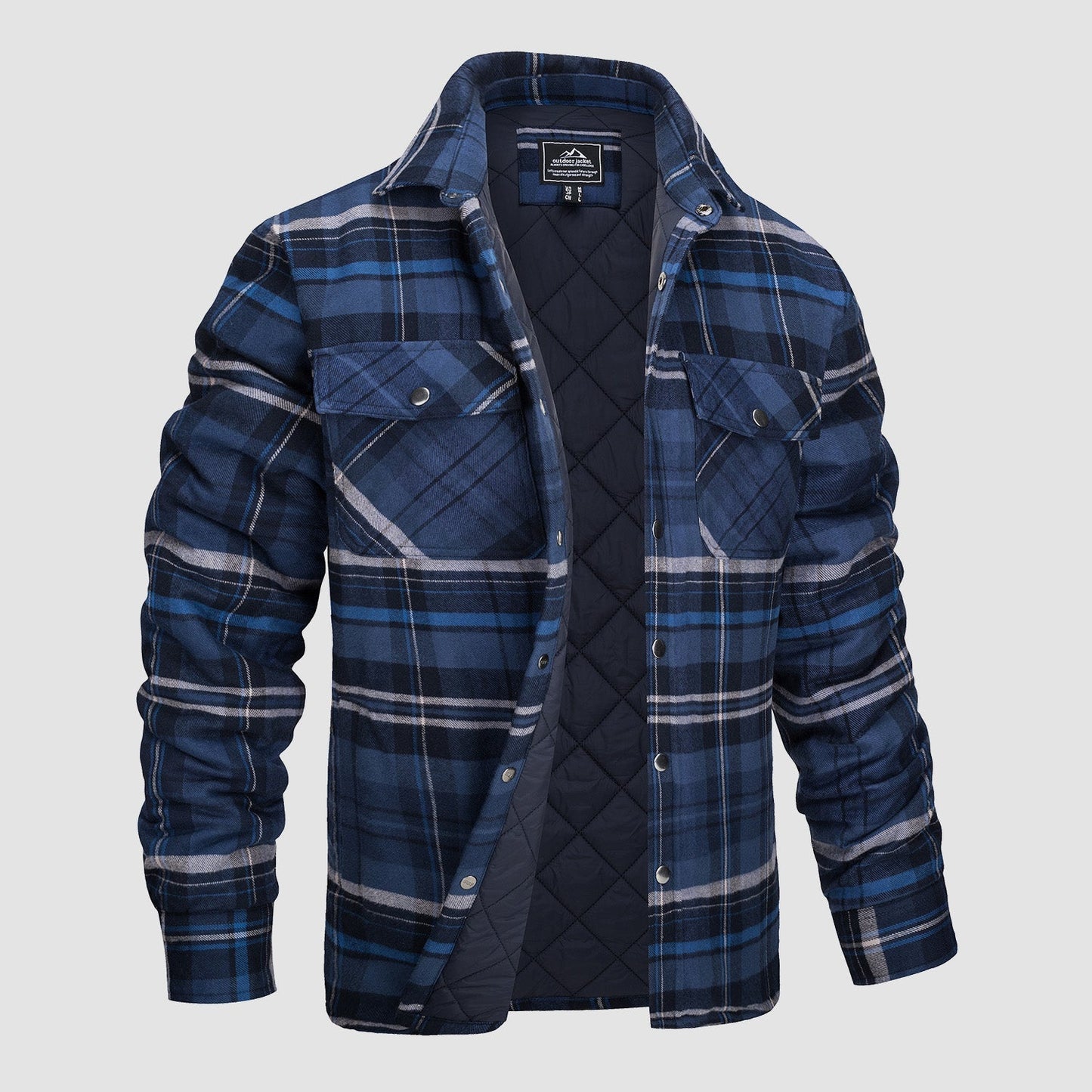 Heren Flanellen Overhemd Jas Warm en Comfortabel