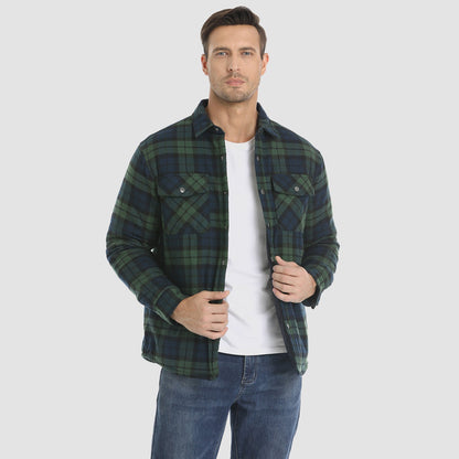 Heren Flanellen Overhemd Jas Warm en Comfortabel