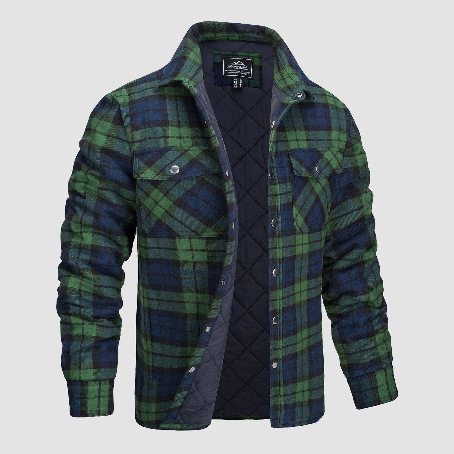 Heren Flanellen Overhemd Jas Warm en Comfortabel